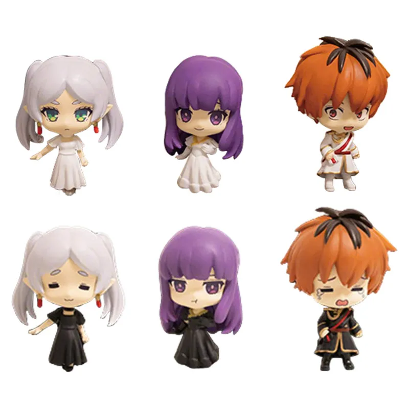 

Bushiroad Gashapon Frieren Anime Collectible Set - Black & White Dress Mini Figures Action Toys for Adults And Kids