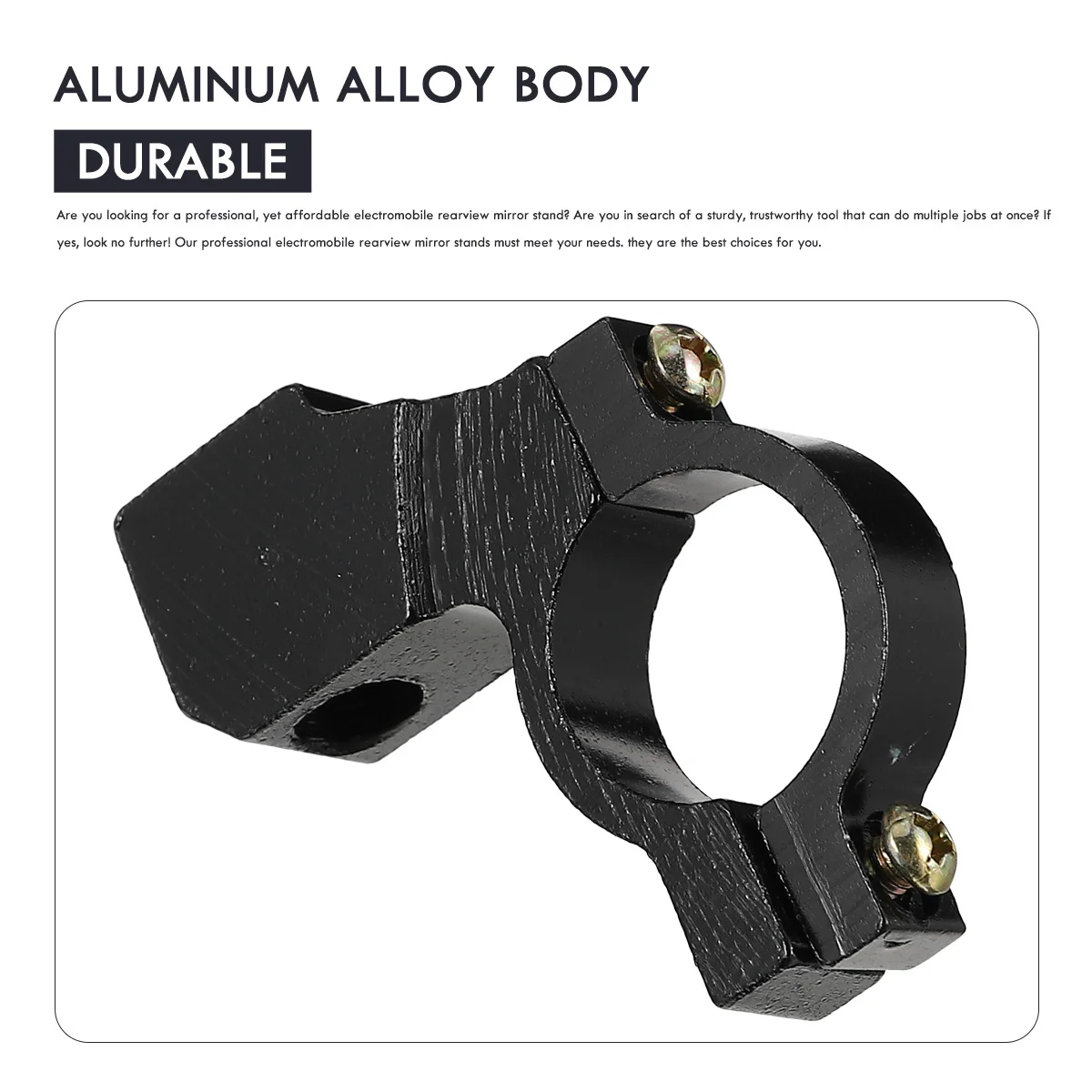 

4Pcs Rearview Mirror Stand Shelf Retroreflector Car Supply Motorcycle Aluminum Durable Easy Install Electromobile Accessories