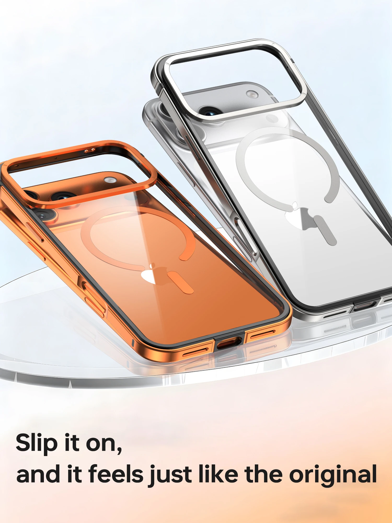 

2026 НОВЫЙ магнитный металлический чехол для iPhone 17/17 Pro/17 Pro Max-прозрачный противоударный защитный чехол из сплава и стекла, совместимый с MagSafe