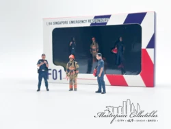 Masterpiece Collectibles1/64 Firefighters  paramedics policeman Doll F01 Fire medical Constable