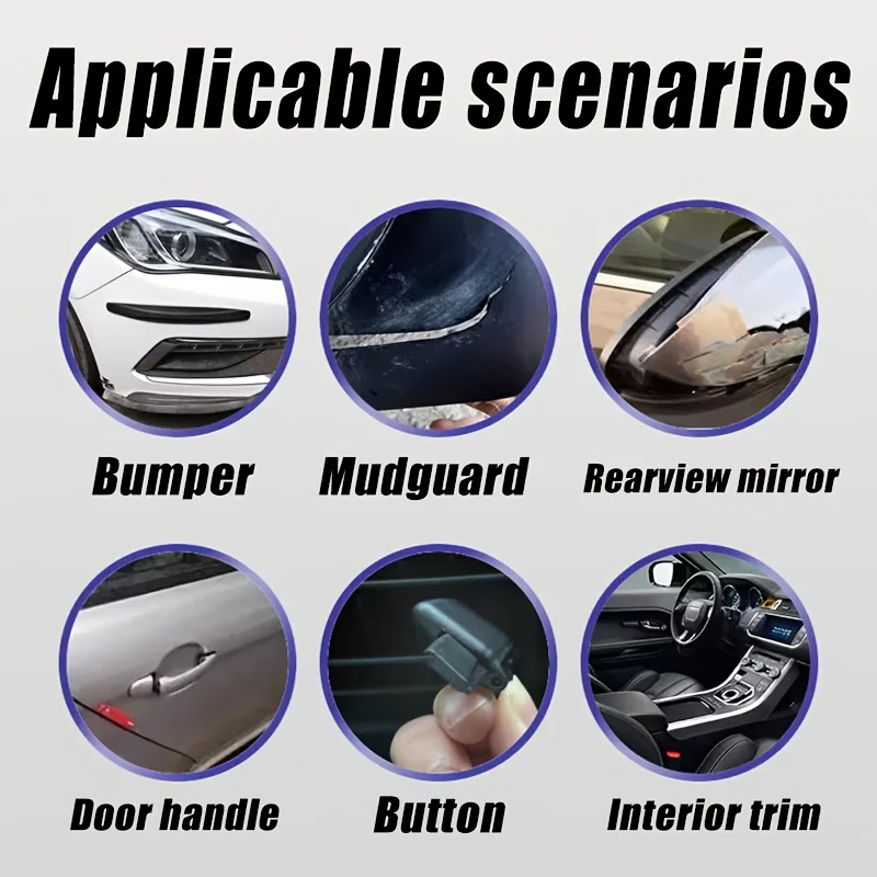 Auto Interior Liquid Adhesive Heat Resistant Instant Bond Car Roof Dashboard Door Panel Armrest Bumper Fix No Disassembly Needed view 6