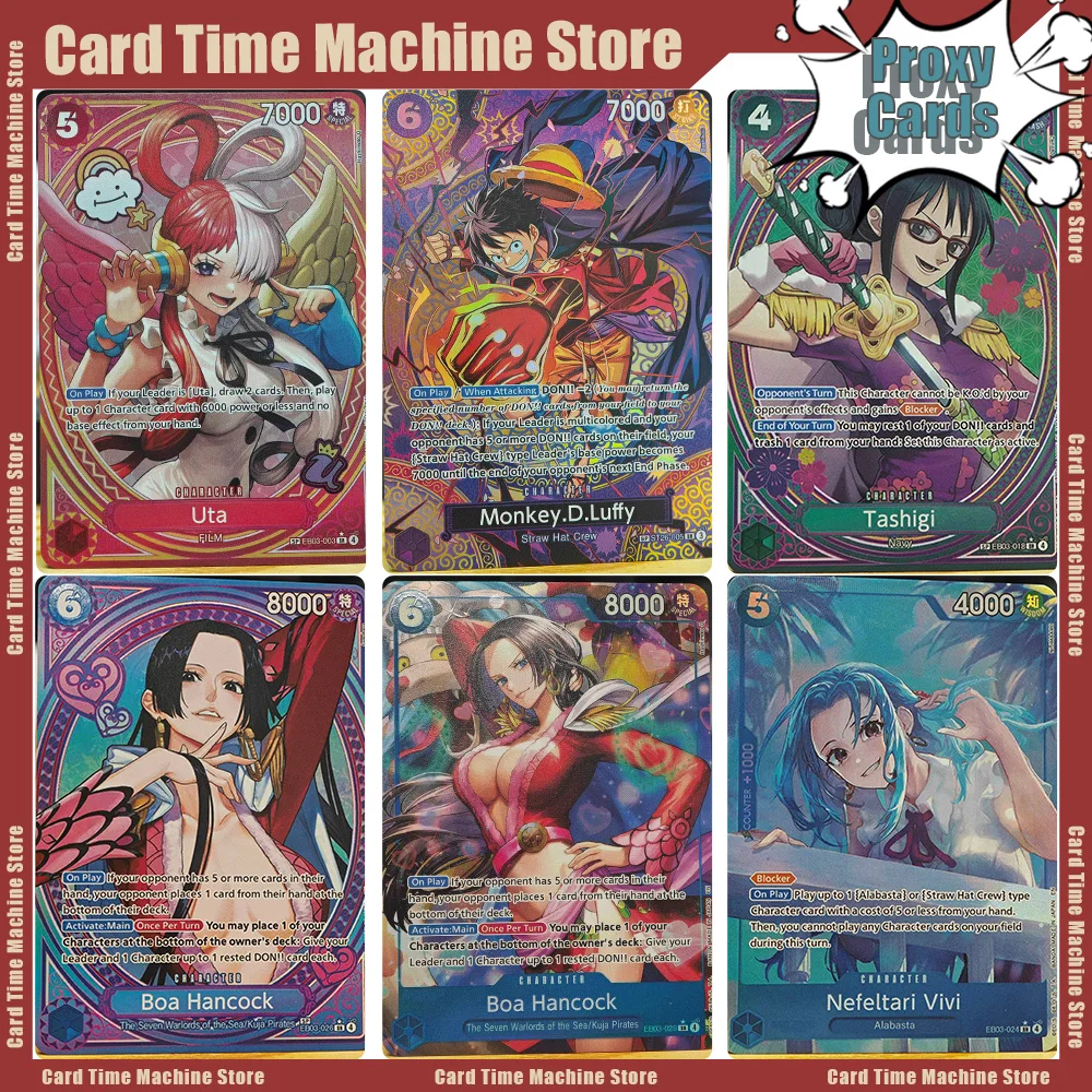 One Piece Don!! Cards OPCG Proxy Nefeltari Vivi Boa Hancock D.Luffy Tashigi Periphery Anime Collection Booster Pack Cards Gifts
