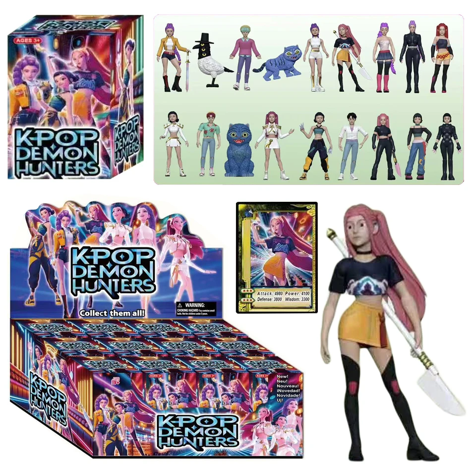 Kpop Demon Hunt سلسلة الصندوق العمياء الشكل النمر أنيمي لعبة مكتب الديكور هالوين هدية عيد الميلاد للأطفال