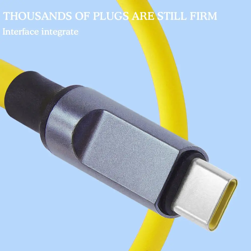 120W USB Type C Cable Super Fast Charge Cable Highly Elastic and 2.4A For Huawei  Data Cable