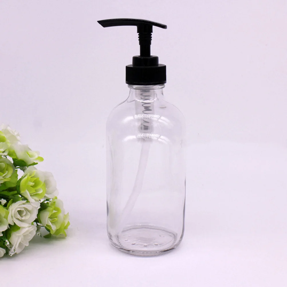 6 قطعة 230 مللي زجاجة مضخة الضغط فوهة ناعمة قابلة لإعادة الملء صديقة للبيئة المحمولة إكسسوارات السفر شفافة أزرق بني #2