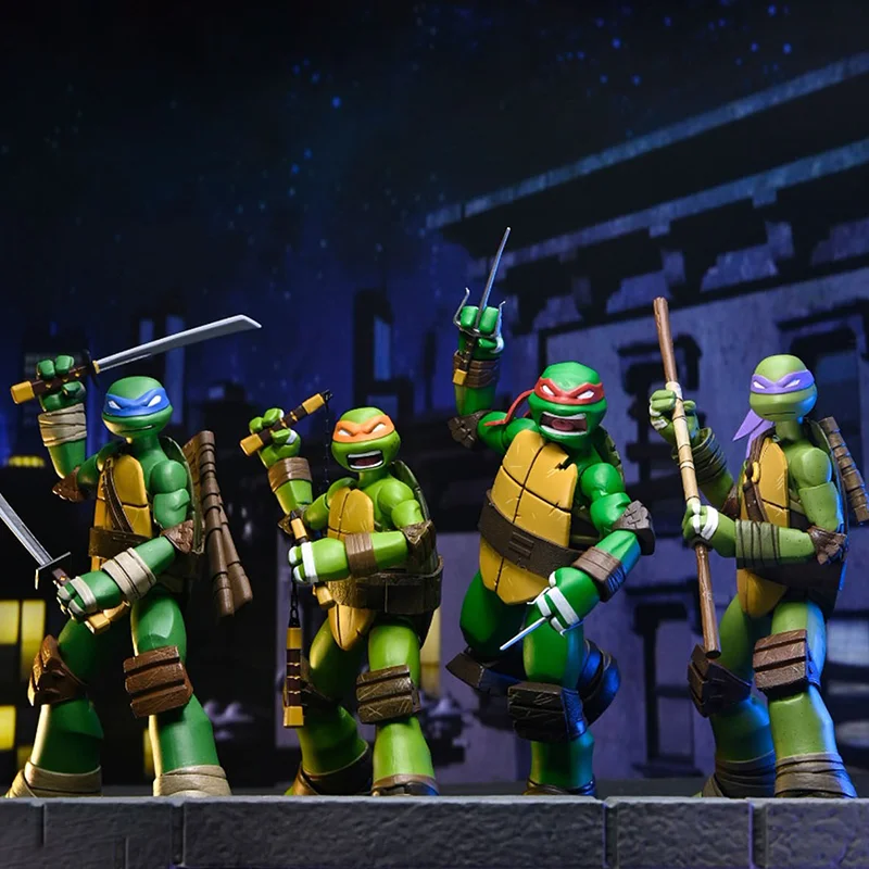 

In Stock Genuine Teenage Mutant Ninja Turtles Figures Neca 2012 Animated Series 7-Inch Anime Action Figures Ornaments Toys Gifts