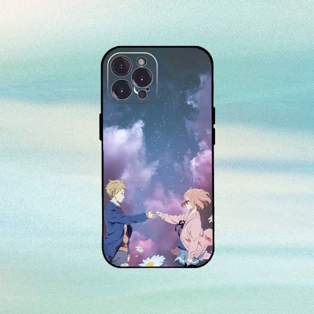 เคสโทรศัพท์ B-Beyond the B-Boundary สำหรับ iPhone 16,15,14,13,12Plus,Pro Max,XS,5G  วัสดุซิลิโคนนิ่ม สีดำ