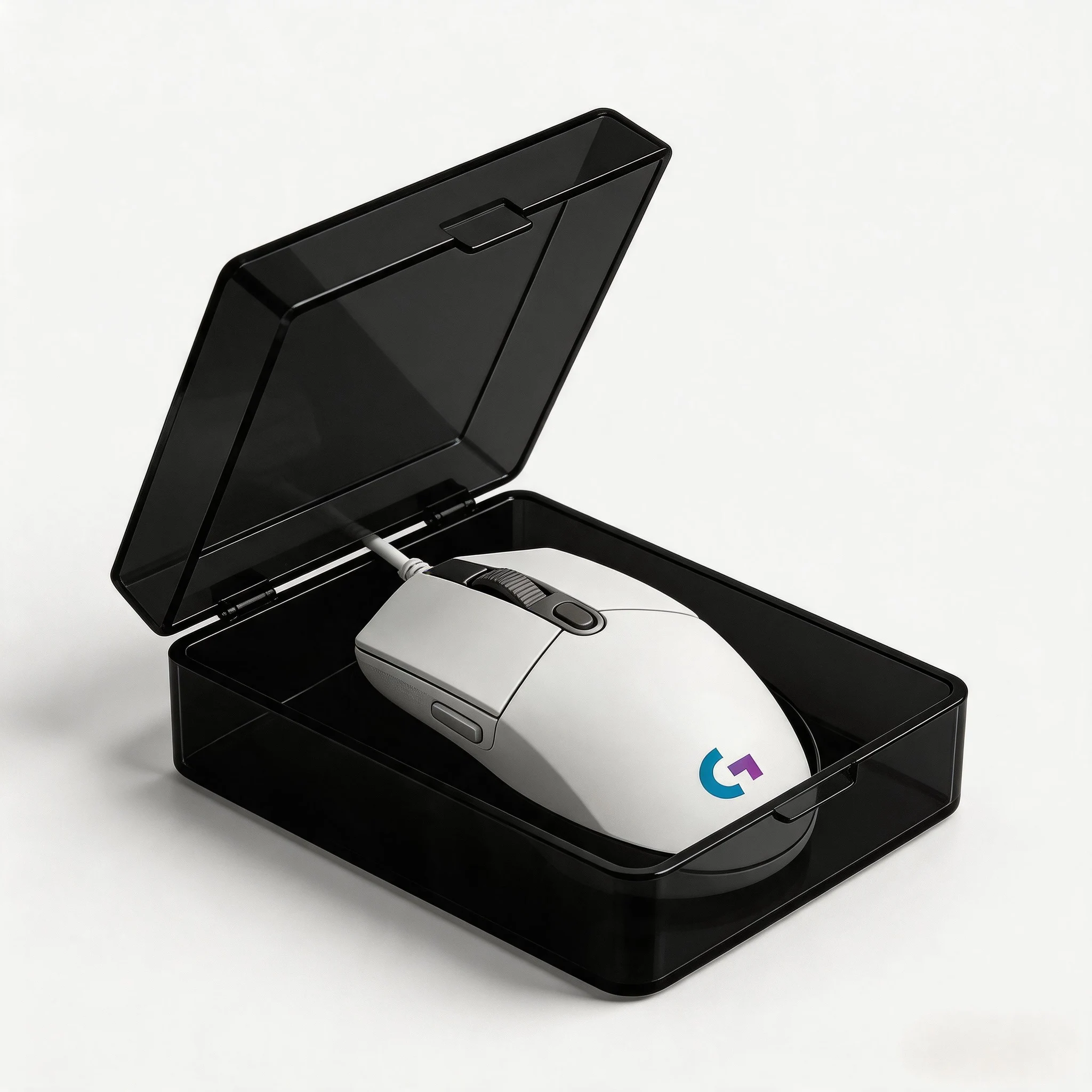Ratón competitivo con cable Logitech G102/G203, con un sensor óptico de 8000 DPI, que garantiza un funcionamiento más preciso y fluido.