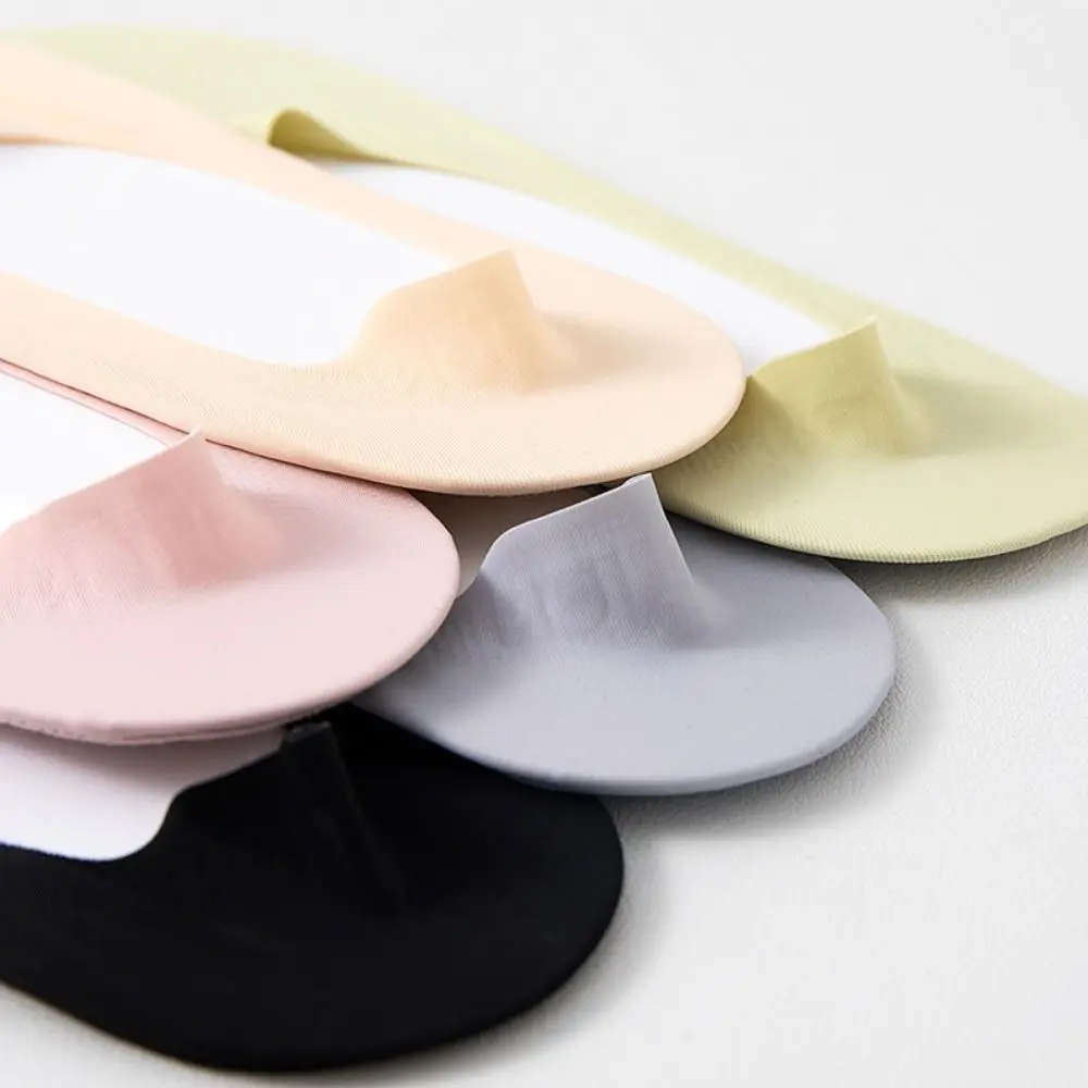 

6 пар сетчатых невидимых коротких носков, противоскользящие однотонные носки-лодочки из ледяного шелка, чулочно-носочные изделия, дышащие летние тонкие носки, летние