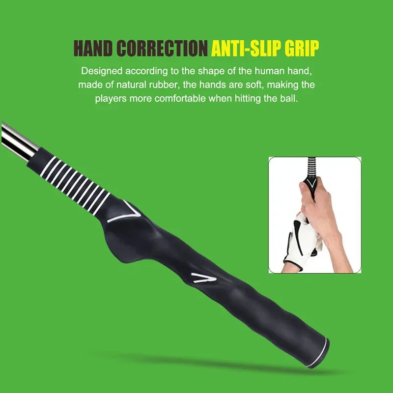 PGM Rhythm Click Sound Telescopic Warm Up Golf Swing Trainer Correcting Gesturer Training Aid for  Grip Strength Practice Stick