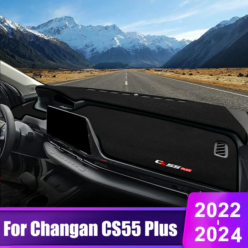 

For Changan CS55 Plus 2022 2023 2024 CS55Plus Car Dashboard Cover Sun Shade Mat Pad Instrument Panel Carpets Accessories