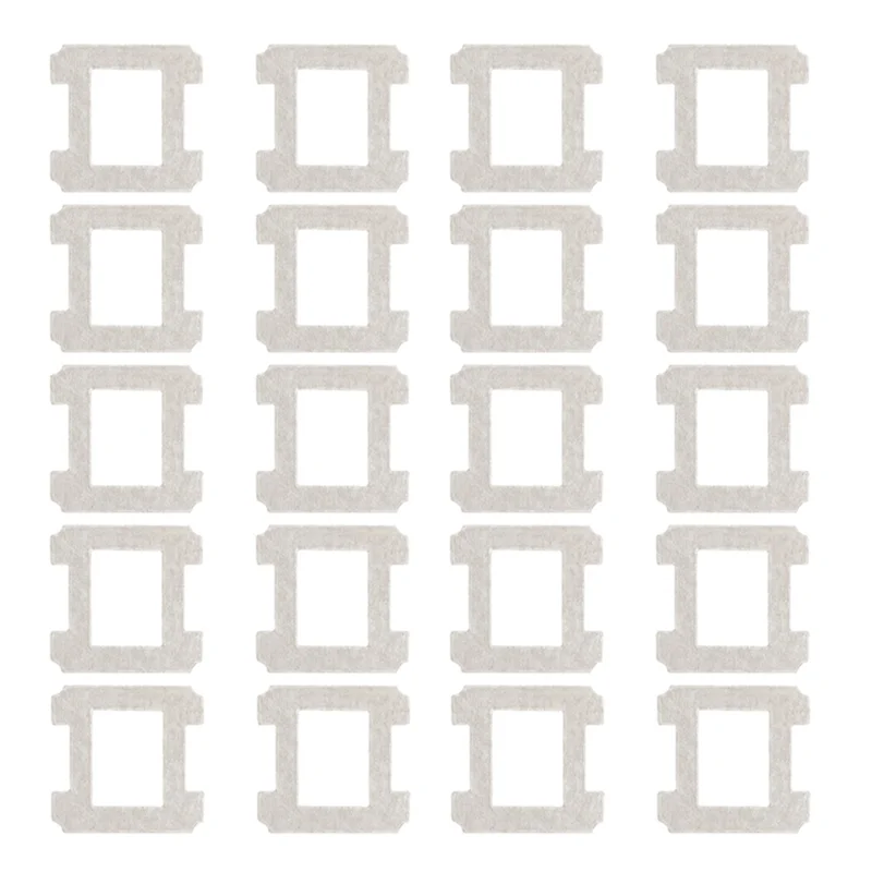 Chiffon de nettoyage de décontamination A67Z, 20 pièces, en Fiber blanche crème, adapté au Robot de nettoyage de vitres Ecovacs W1, accessoires de vadrouille