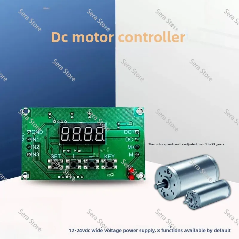 YF-8 remote control 315 DC motor forward and reverse 12v controller module speed control switch embedded delay cycle limit