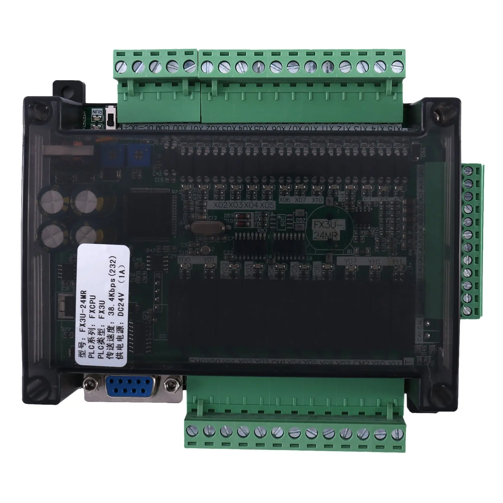 

PLC Industrial Control Board FX3U-24MR High-Speed Household PLC Industrial Control Board PLC Controller Programmable