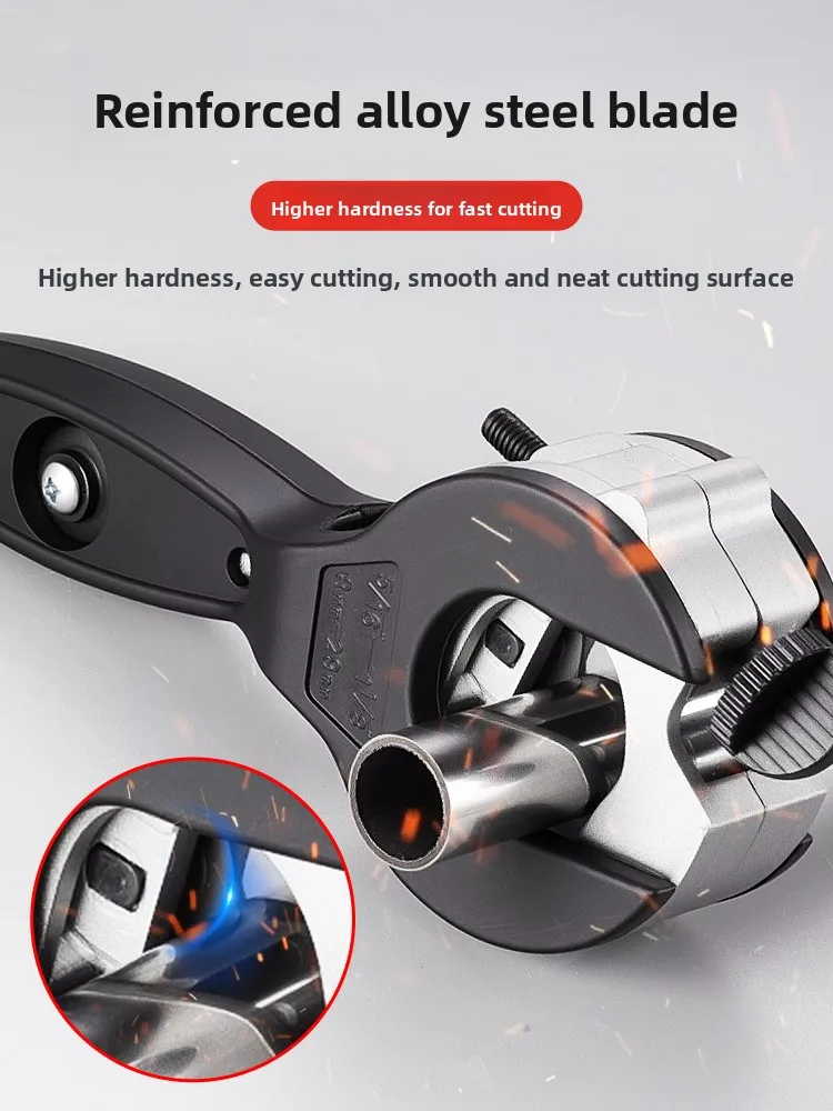 

Многофункциональный быстрый труборез с храповым механизмом, алюминиевый, медный, оцинкованный труборез, сильфон, пластиковый инструмент для резки водопроводных труб