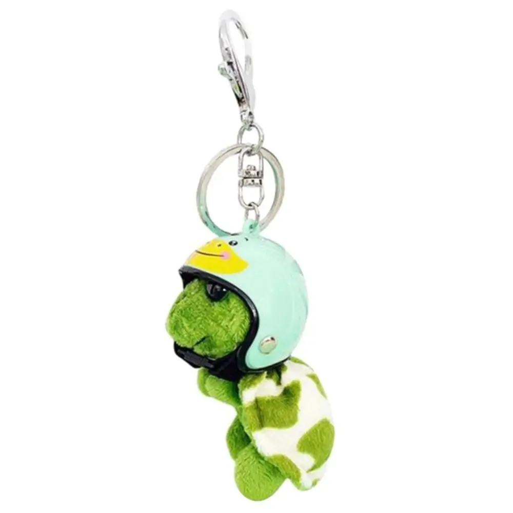 

Key Buckle Cartoon Design Chinese Zodiac Signs Women Key Holder Helmet Sea Turtle Keychain Plush Key Chain Tortoise Pendant