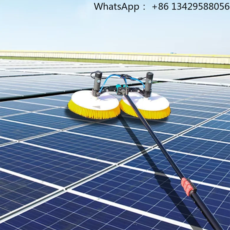 Solar Panel Cleaning Brush Handheld Nylon Electric Equipment System Photovoltaic Cleaning Brush