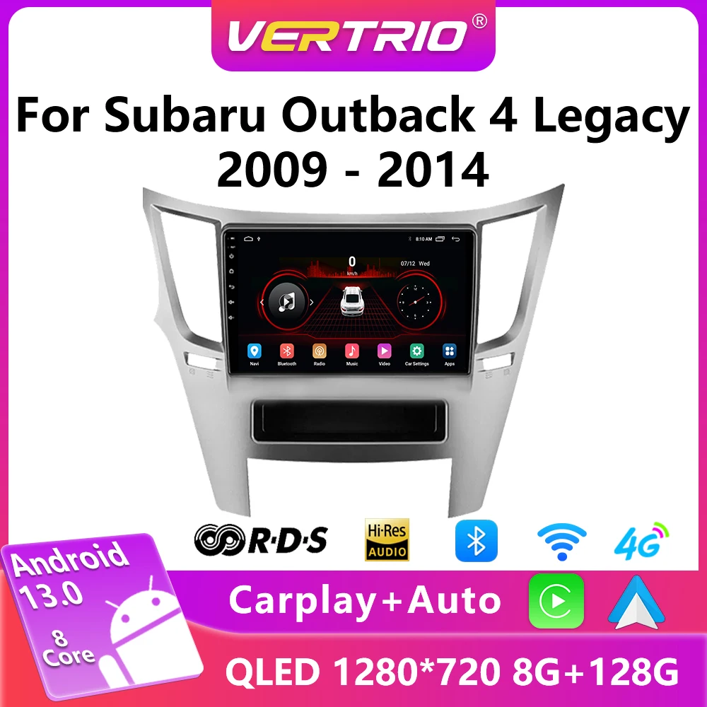 

Android 12 Autoradio For Subaru Outback 4 Legacy 2009 - 2014 Car Radio Multimedia Video Player Navigation GPS 4G No 2din 2 Din