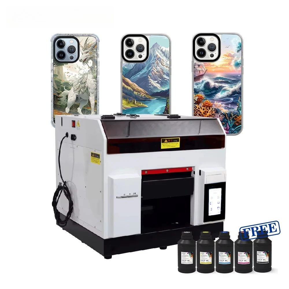 Custom Logo Cheap A4 DTG Digital Flatbed Printer DTG Printing Machine For Bottle