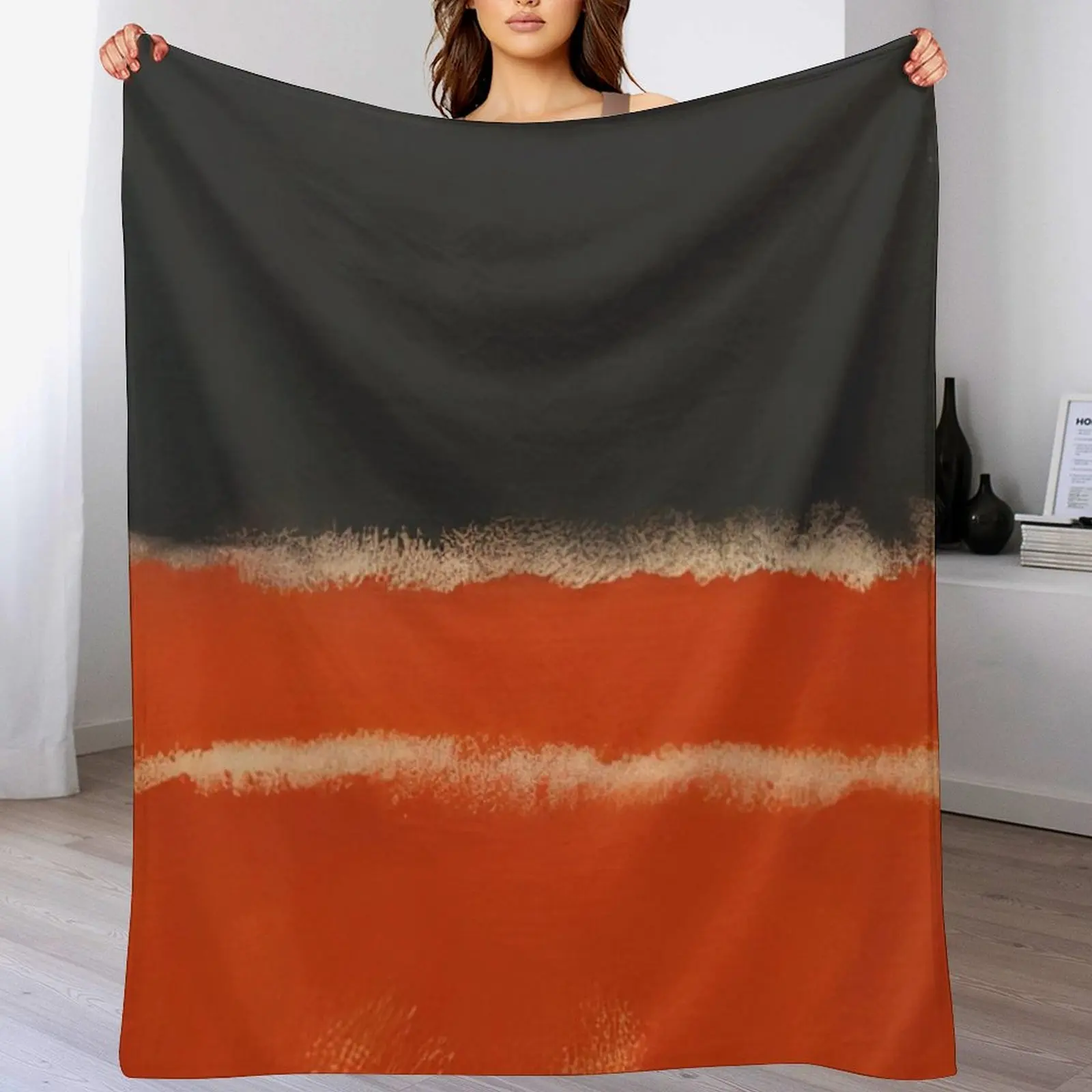 

Mark Rothko - Red - 1968 Throw Blanket Luxury Designer blankets and throws Moving Comforter Blankets