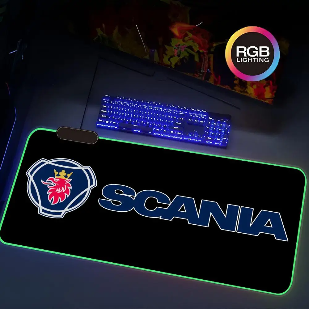 

Коврик для мыши S-Scaniaes, игровой коврик для мыши Rgb, коврик для клавиатуры, очень большой коврик для компьютерного стола, 100x50 см, звукосниматель с гладкой поверхностью