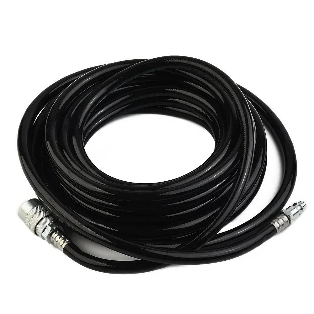 24.6ft PVC Pneumatic Air Compressor Hose Accessory With Quick Connect Air Hose Compressor Tools US Type Quick Connector