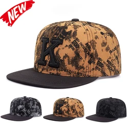 K Graffiti Embroidered Men Women Adjustable Hip Hop Baseball Cap For Unisex Adult Outdoor Casual Sun Hat Cotton Snapback Hats