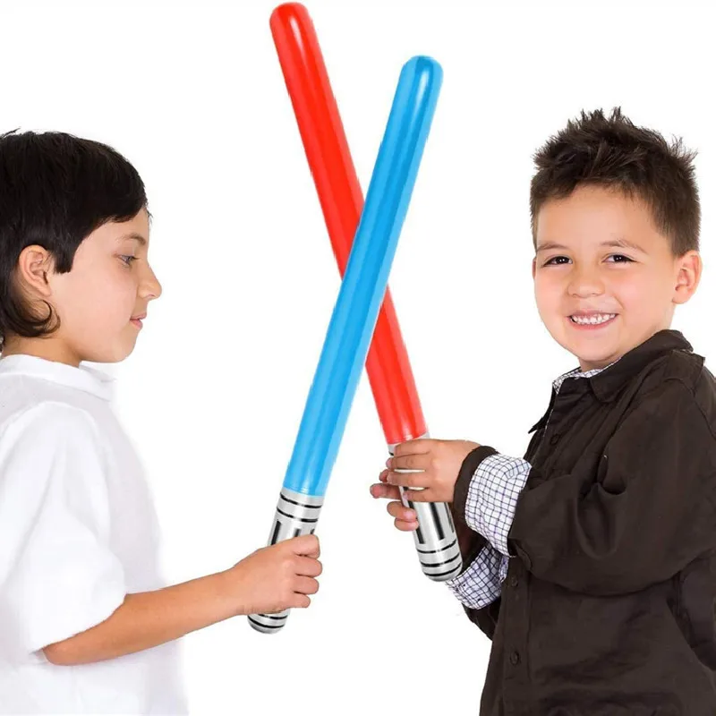 88cm Inflatable Lightsaber Swords Jumbo Non-Luminous Toys Children Cosplay Prop Outdoor Fun Game Soft Stick Water Play Kid Gifts