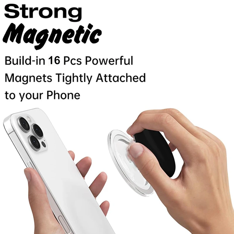 Grip For Kindle with Kickstand and Magnetic Phone Stand Holder Socket, Soft Silicone Magnetic Finger Grip For iPhone 17 16 15 14 view 2