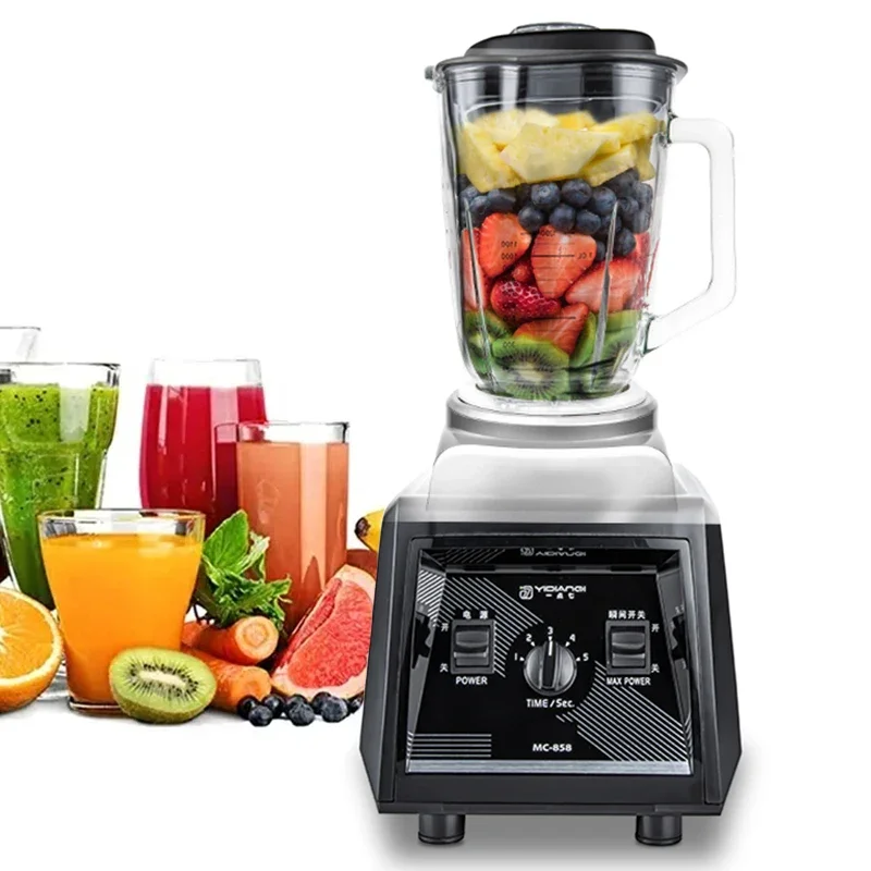 high speedProfessional Fruit Smoothie Juicer Machine Kitchen Food Processor Ice Mixer And Duty Power Commercial Electric Blender