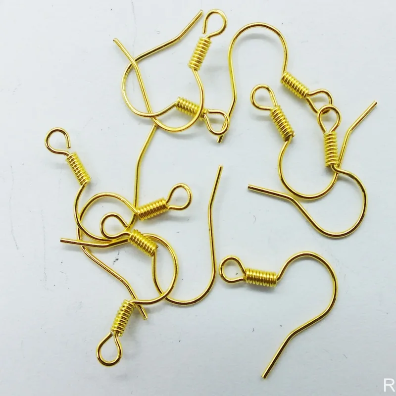 2000piece/lot Jewelry Earring Findings gold plated Earring hook Earring Wire Nickel Free