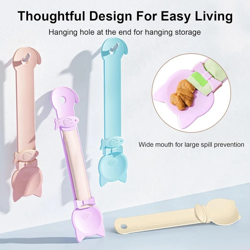 Pet Cat Strip Feeder Spoon, Squeeze Type Cat Treat Dispenser, Convenient Kitten Snack Feeding Tool, 1 Piece, Random Color