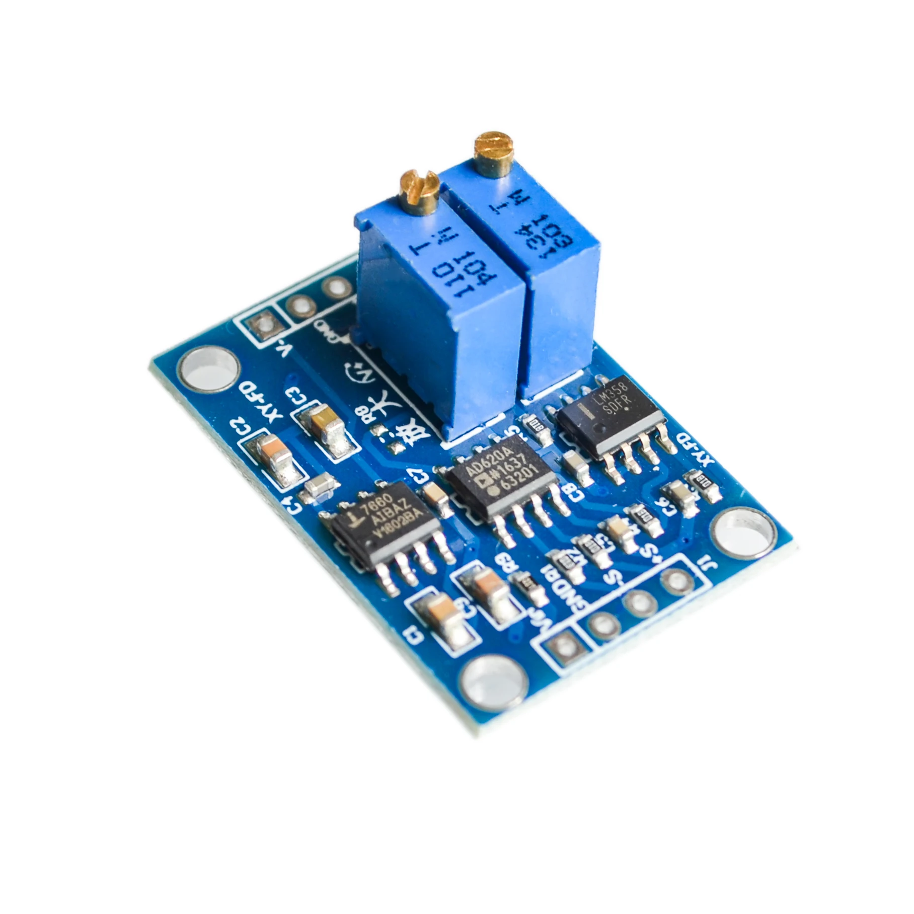 1PCS AD620 Microvolt MV Voltage Amplifier Signal Instrumentation Module Board 3-12VDC New Arrival