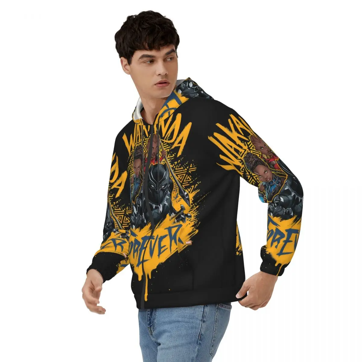 Glamorous Men's Hoodie Black Panther  Hipster Hoodies Gift Idea Clothes