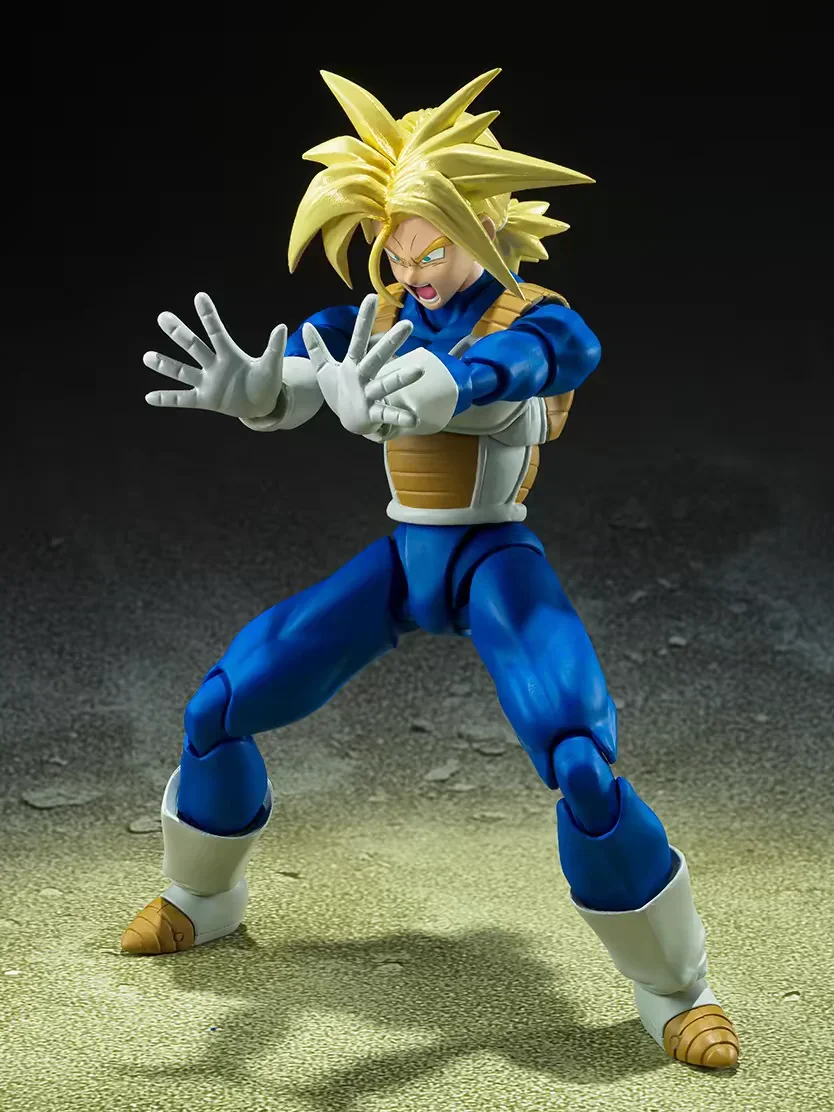 Bandai Original S.H.Figuarts SHF Dragon Ball Z Super Saiyan Trunks Figure Model Toy