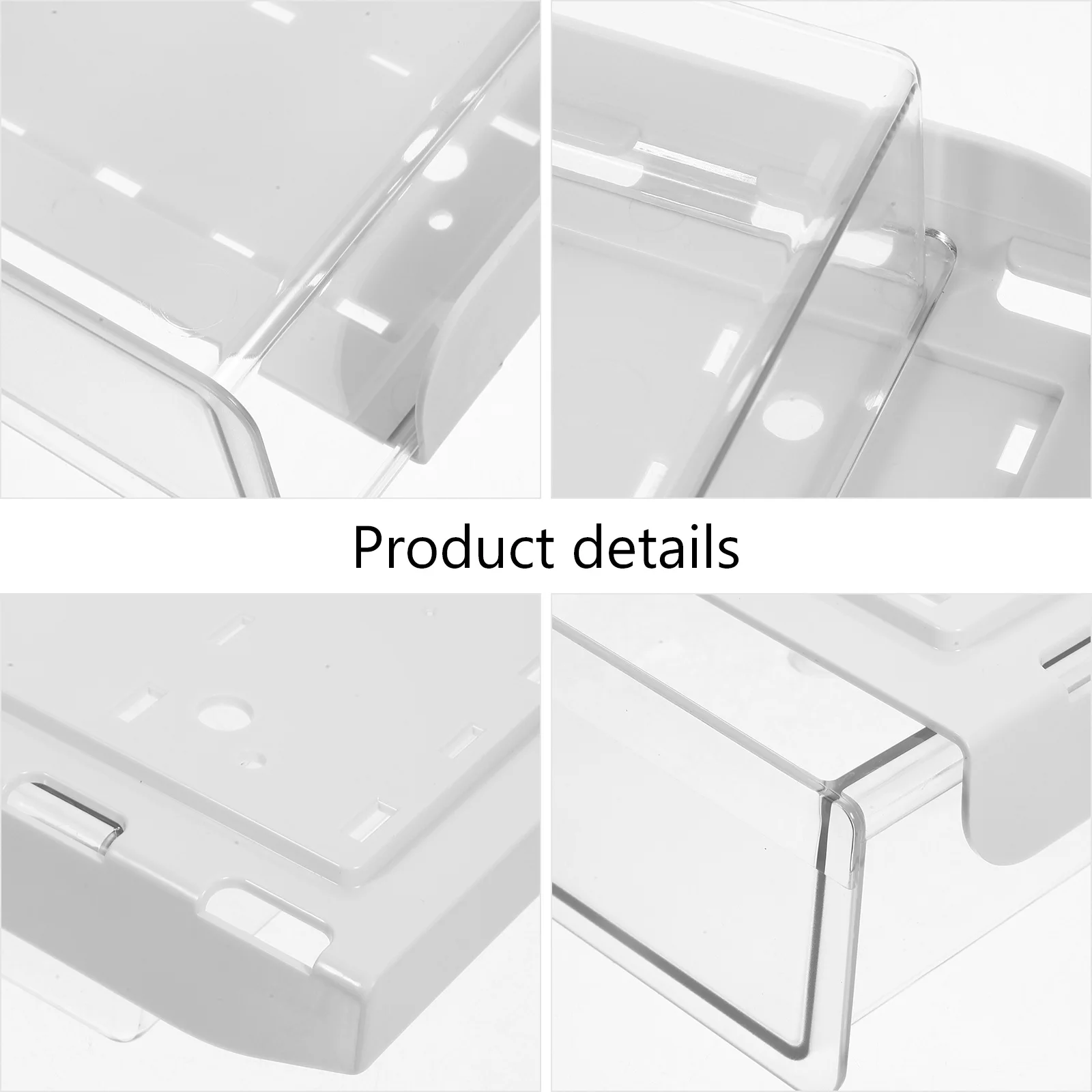 

Sturdy Under Desk Drawer Organizer Abs Pvc Acrylic Large Capacity Hidden Storage Box For Office Home Stationery Cosmetics Socks