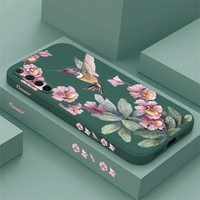 Leaves Flowers Birds Soft Phone Case For OPPO Realme 13 10 11 5 6 7 8 9 Pro Plus 8i 9i Silicone Shockproof Bumper Back Cover