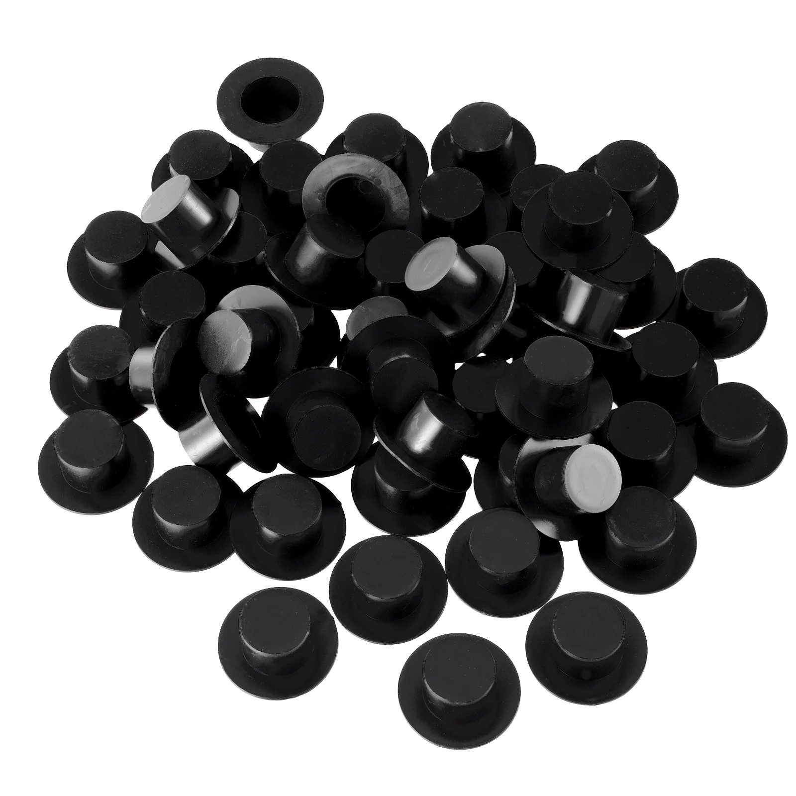 

50pcs Mini Hat Crafts Plastic Party Birthday Colored Bulk Toys Child Christmas DIY Supplies Accessories