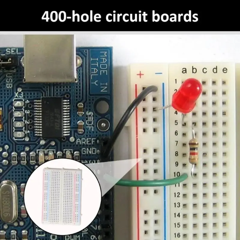 H7BC 100pcs/Set Universals Test Protoboard 400 Tie Point