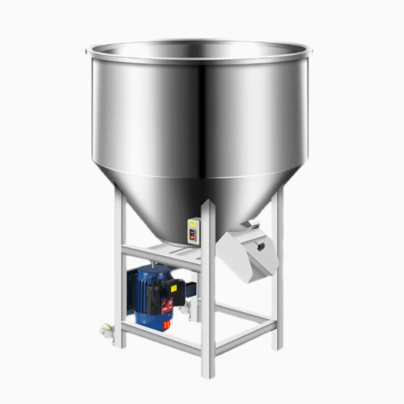 Small Business Automatic Feeder Food-Grade Stainless Steel Agitator Mixer for Seed Feed Granule Powder Fertilizer 220v New