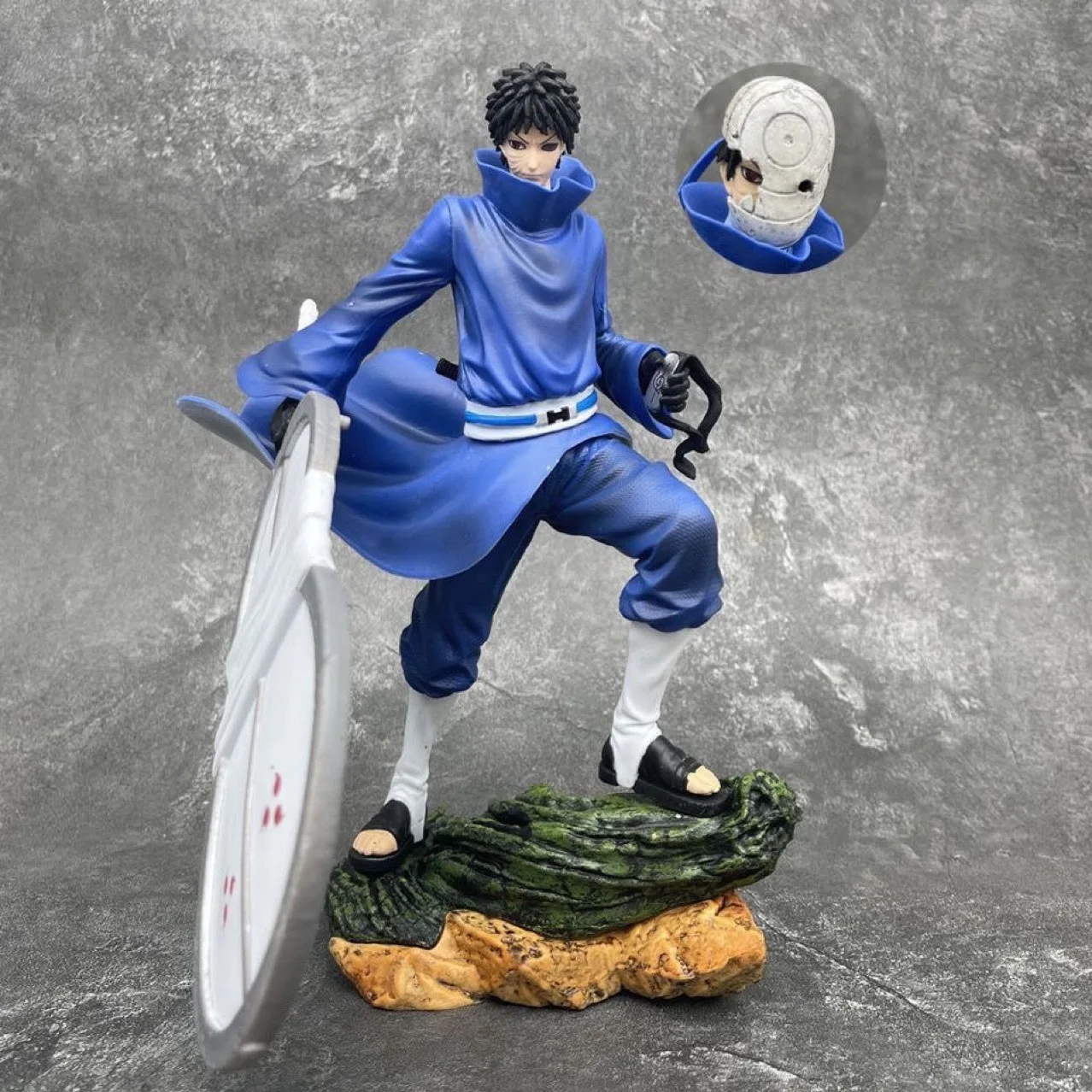 

25cm Anime Naruto Akatsuki Uchiha Obito Statue model.PVC material.Desktop decoration GK Collection handmade model.toy gift kid