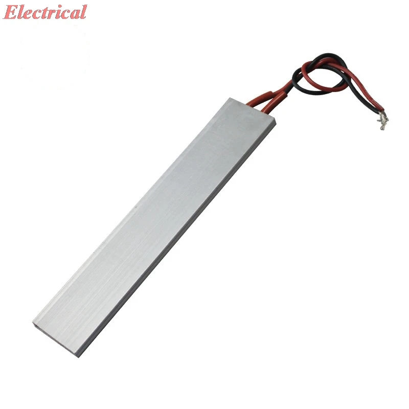 1pc 12V 24V 70C 110C 200C Constant Temperature PTC Ceramic Heating Sheet Electric Heater Heating Plate 150*30 Aluminum Shell