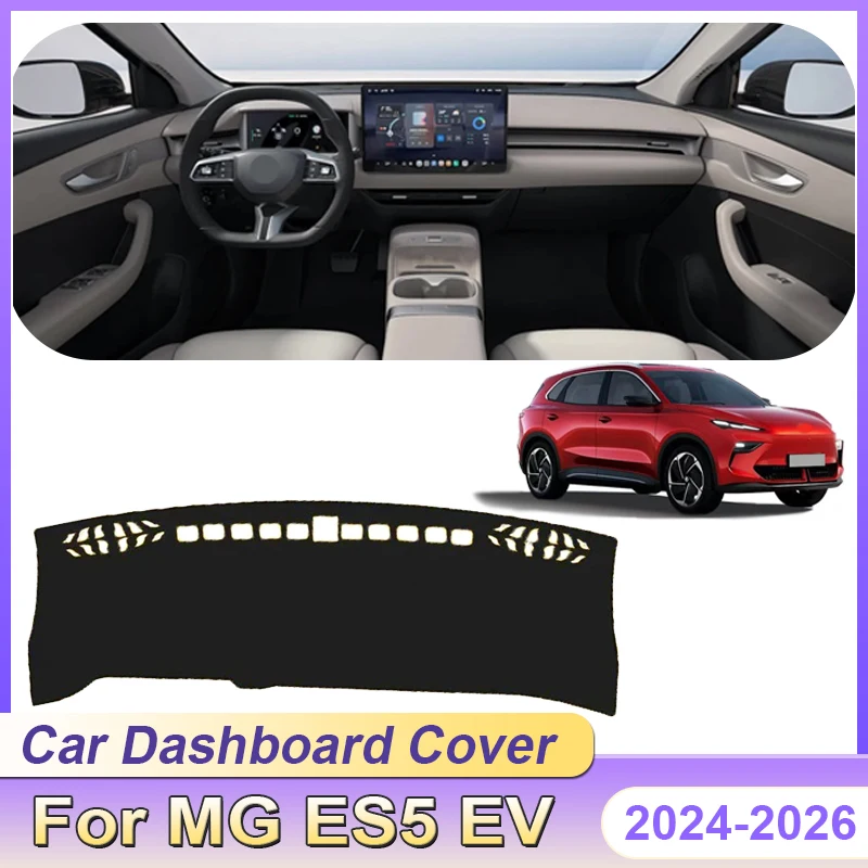 

Автомобильный коврик для приборной панели для MGS5 EV MG ES5 ES34 2024 2025 2026, солнцезащитный коврик, солнцезащитный козырек, защитный ковер, избегайте света, аксессуары