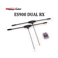 HappyModel ES900 DUAL RX ELRS Diversity Receiver 915MHz / 868MHz Built-in TCXO for RC Airplane FPV Long Range Drones DIY Parts