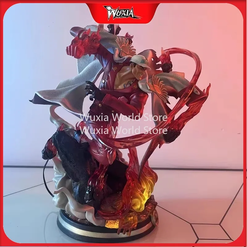 36 センチメートルサカズキフィギュアワンピースアニメ周囲フィギュアライトアップコレクションデスクトップ装飾装飾子供のための最高の贈り物