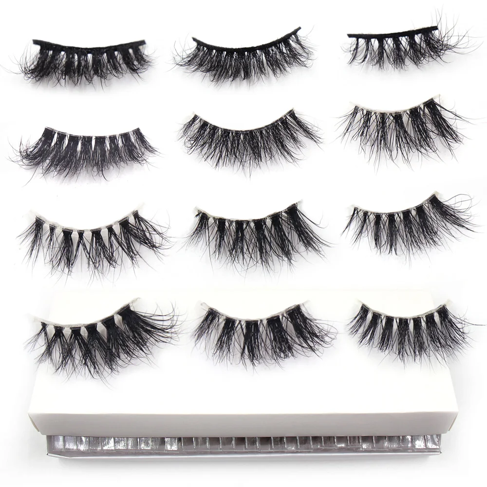 

30/60/100Pairs Half Lashes 3D Mink Lashes Natural False Eyelashes Faux Cils Makeup Wholesale Fake Eyelash Extension maquiagem