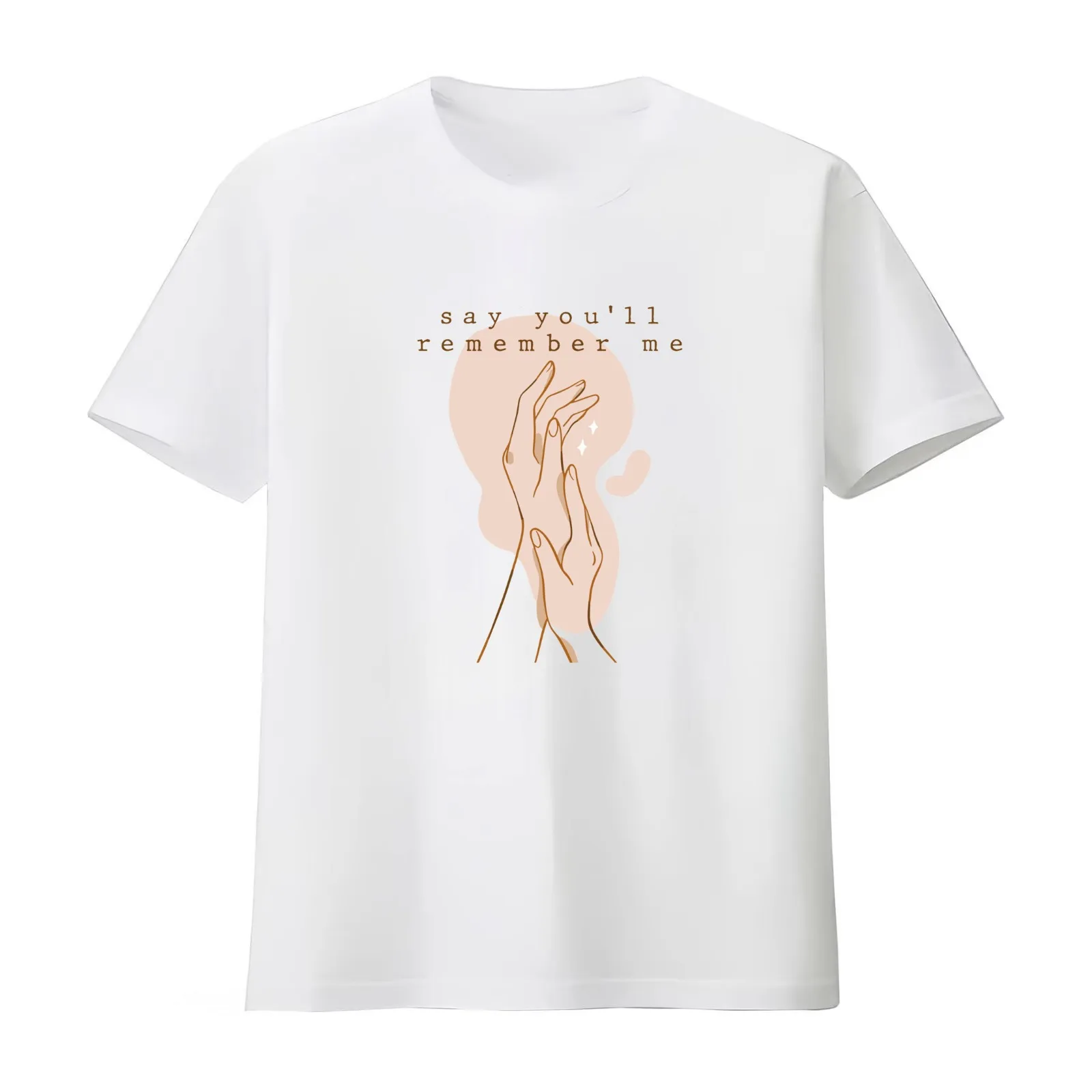 say you'll remember me (wildest dreams) T-Shirt Summer Casual Cotton Tee Oversized Streetwear Tops Vintage Graphic Print