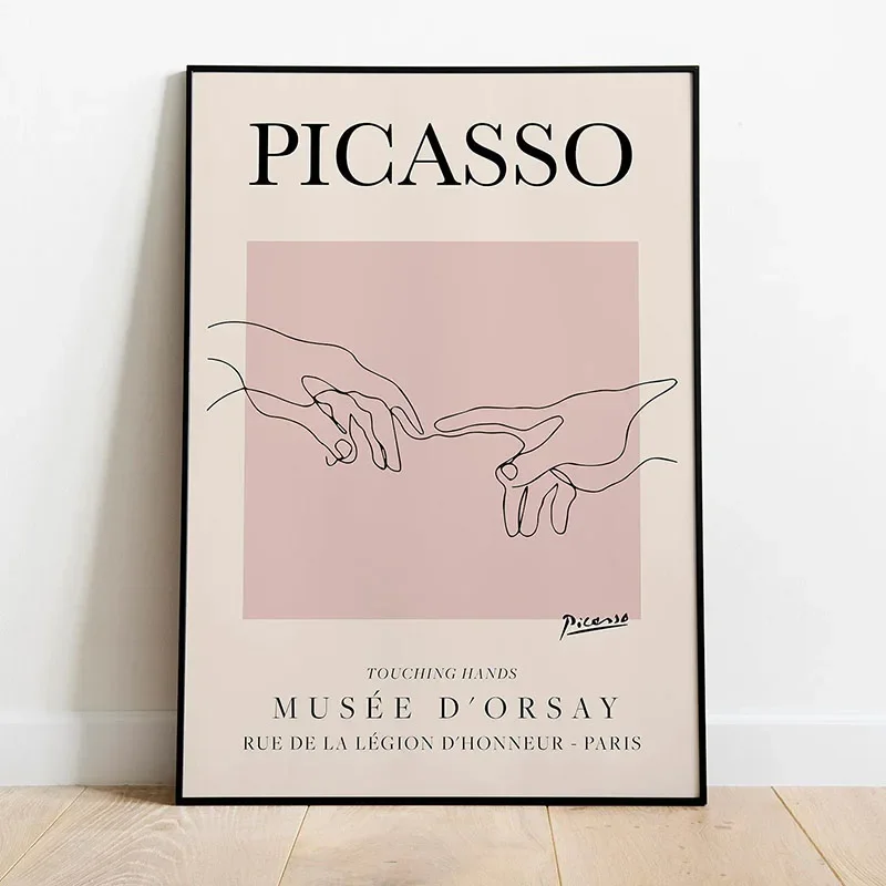 1pc Picasso Artwork, Vintage Line Canvas Art Poster, Minimalist Line Drawing, Animal print,Home Wall Decor or Gift Print