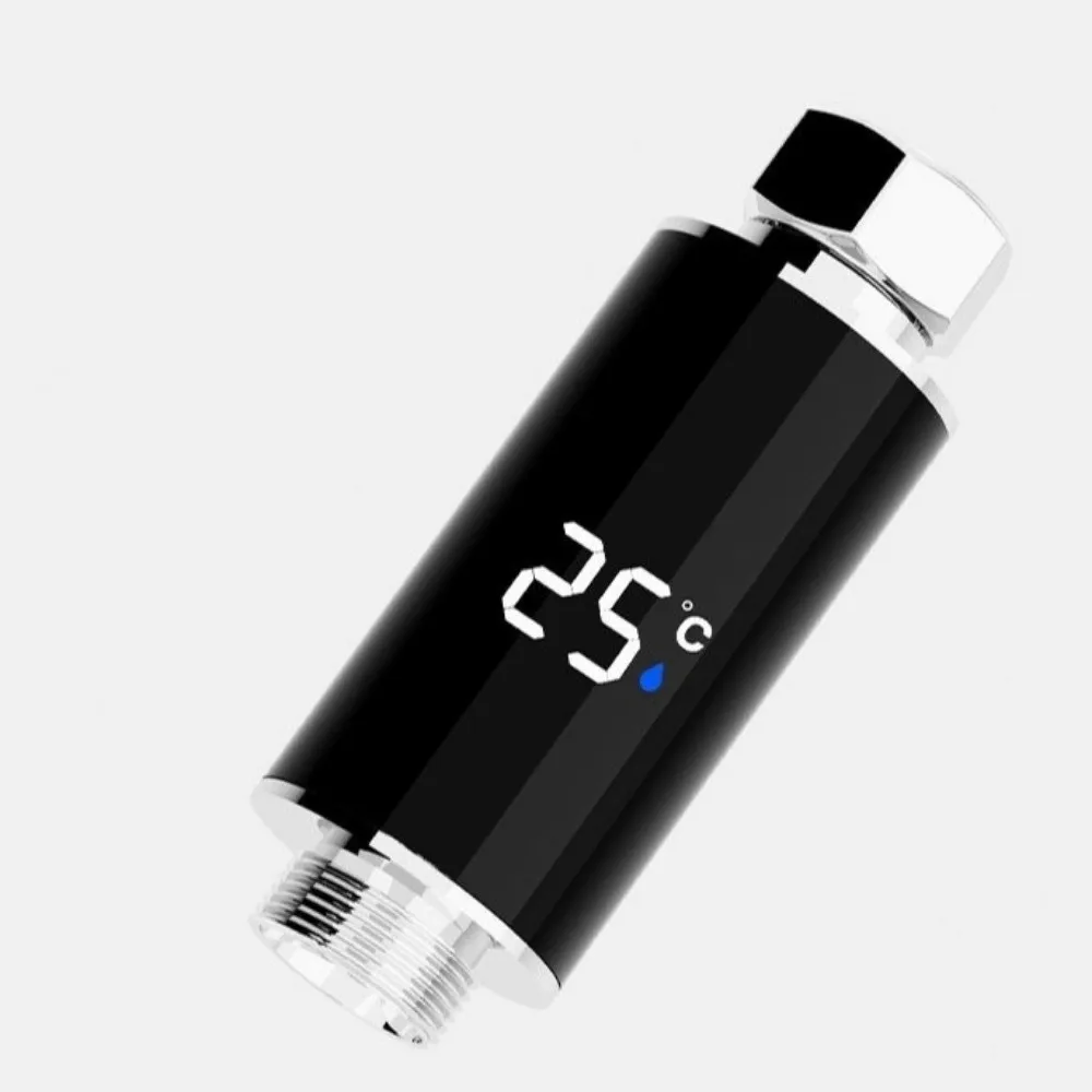 

Waterproof Shower Nozzle Thermometer LED Digital Display Intelligent Temperature Faucet Thermometer Accurate Measurement