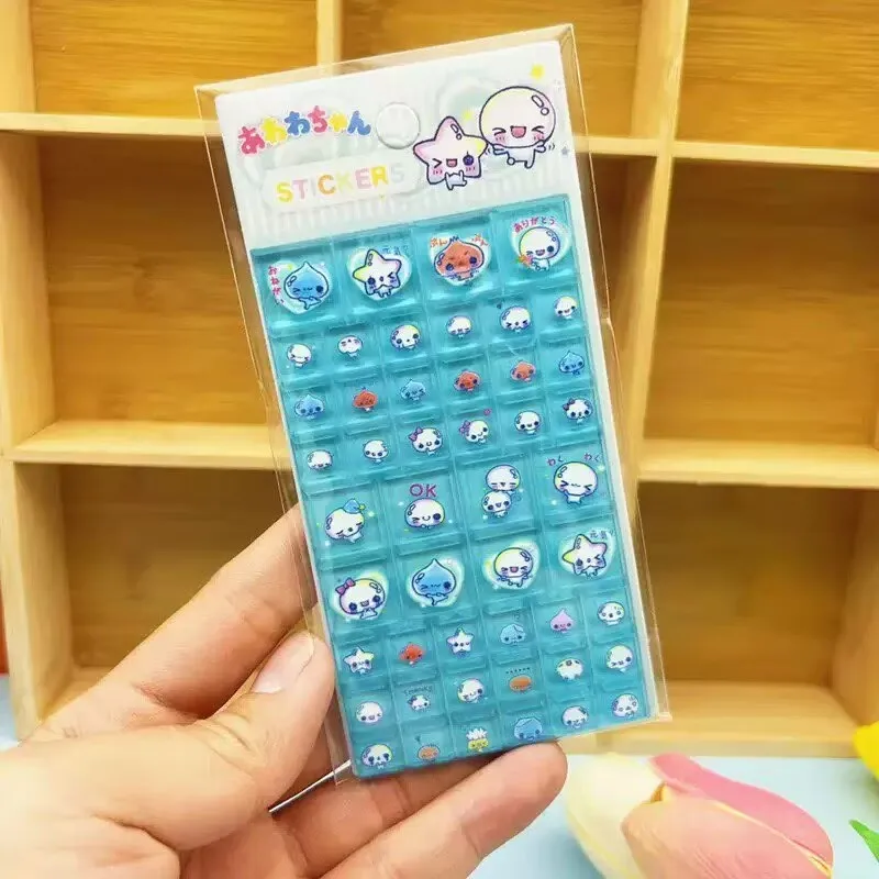 2/4p Solid Square Sticker Diy Mobile Phone Case Decoration Handbook Toy Sticker Gift Laptop Decor & Anime Fans Gift Presents S ﻿ view 4